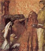 Edgar Degas breakfast after the bath oil on canvas